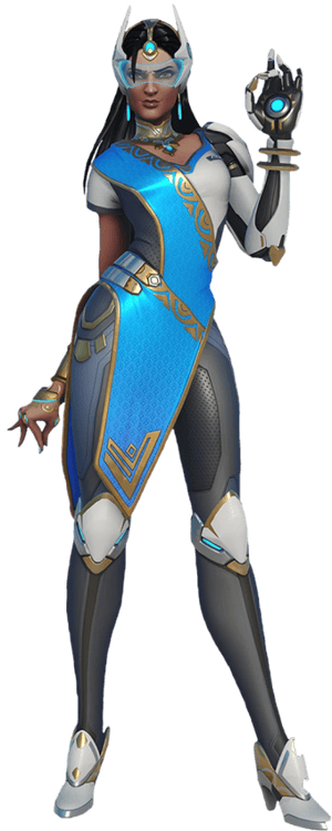 This is the Avatar Image for the Satya Vaswani "Symmetra" (Overwatch) - Guilene Conte AI Voice and Text to Speech Generator